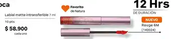 Una labial matte intranferible