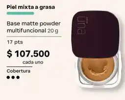 Natura una base matte powder multifuncional oferta