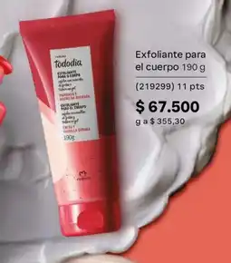 Natura tododia exfoliante para el cuerpo oferta