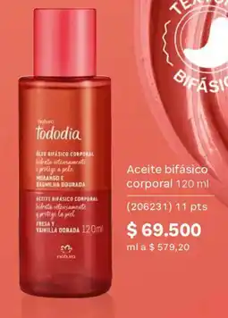 Natura Natura aceite bifásico corporal oferta