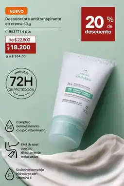 Natura NATURO ERVA DOCE Desodorante antitranspirante en crema oferta
