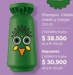 Natura Shampoo Cabello Rizado y Crespo oferta