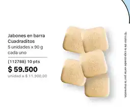 Natura Jabones en barra Cuadraditos oferta
