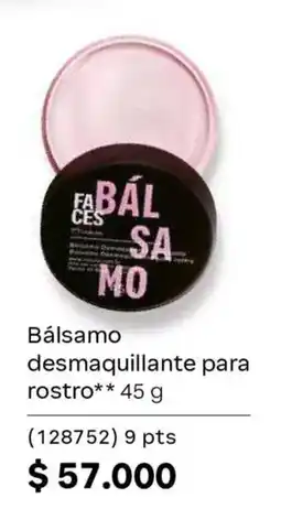Natura Faces bálsamo desmaquillante para rostro oferta