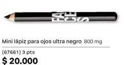 Natura Mini lápiz para ojos ultra negro oferta