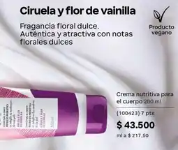 Natura Crema nutritiva para el cuerpo oferta
