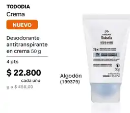 Natura Natura tododia Desodorante antitranspirante en crema oferta