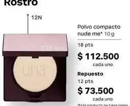 Natura Una polvo compacto nude me oferta