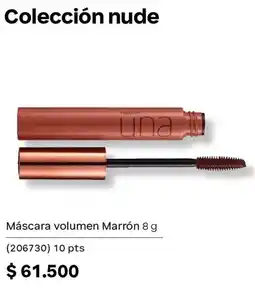 Natura una mascara volumen marron oferta
