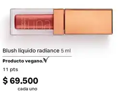 Natura Luna Blush líquido radiance oferta