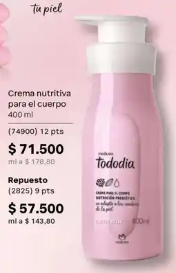 Natura natura tododia crema para el cuerpo oferta