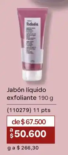 Natura Todoxina jabón líquido exfoliante oferta