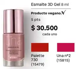 Natura Una esmalte 3d gel oferta