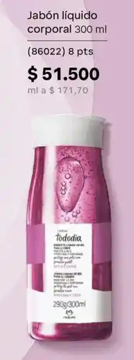 Natura Tododia jabón líquido corporal oferta