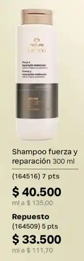 Natura Natura lumina shampoo fuerza y reparación oferta