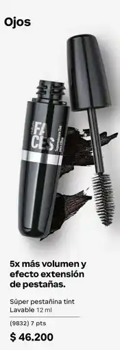 Natura colorete faces súper pestañina tint oferta