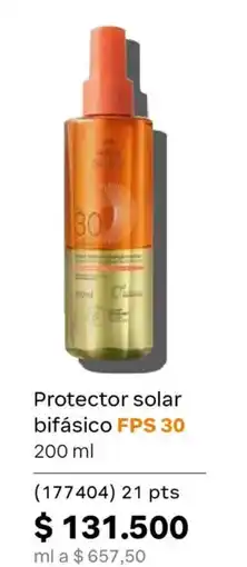 Natura Natura protector solar bifásico oferta