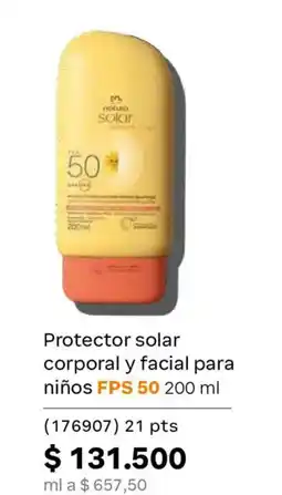 Natura Natura solar protector solar corporal y facial para niños oferta