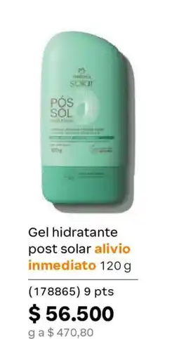 Natura Gel hidratante post solar alivio inmediato oferta