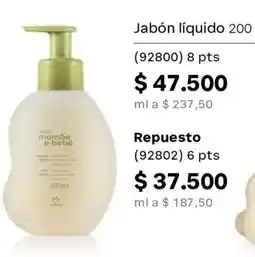 Natura Momãe e bebê jabón líquido oferta