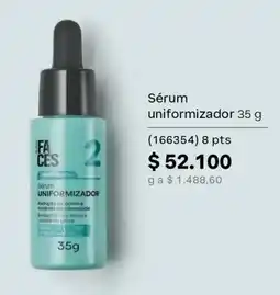 Natura Faces sérum uniformizador oferta