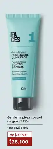 Natura Faces gel de limpieza control de grasa oferta