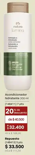 Natura Natura lumina Acondicionador hidratante oferta
