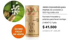 Natura Eros jabón monodosis para manos oferta