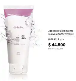 Natura Tododia jabón líquido íntimo suave confort oferta