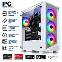 Falabella PC GAMER RYZEN 5 5600GT - RAM 32GB - SSD 1.5TB - BOARD A520 - FUENTE 350W oferta