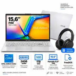 Falabella Portátil /ASUS X1504VA-BQ4555 /INTEL CORE i5 1334U/ 24GB/ 1TB PANTALLA 15,6 oferta