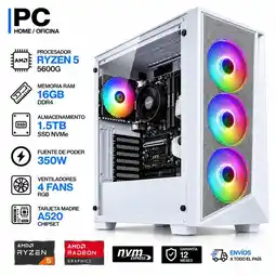 Falabella PC GAMER RYZEN 5 5600GT - RAM 16GB - SSD 1.5TB - BOARD A520 - FUENTE 350W oferta