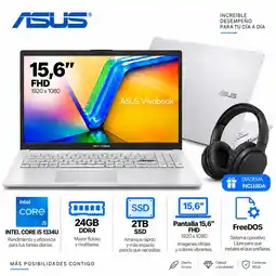 Falabella PORTÁTIL /ASUS X1504VA-BQ4555 /INTEL CORE i5 1334U/ 24GB/ 2TB Pantalla 15,6 oferta