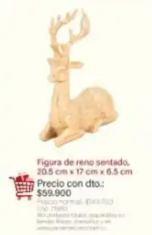 Panamericana Figura de reno sentado oferta