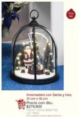 Panamericana Norma - invernadero con santa y tren oferta