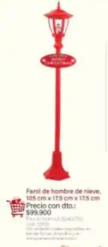 Panamericana Farol de hombre de nieve oferta