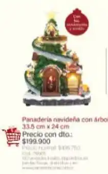 Panamericana Panadería navideña con árbol oferta
