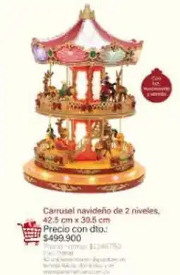 Panamericana Pico - carrusel navideño de 2 niveles oferta