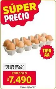Ara Huevos tipo aa caja x 12 un oferta
