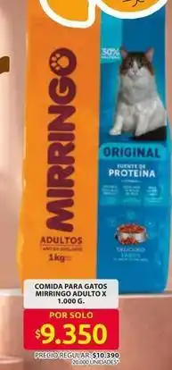 Ara Mirringo - comida para gatos mirringo adulto x 1.000 g oferta