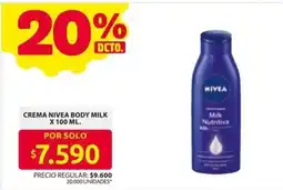 Ara Nivea crema body milk oferta