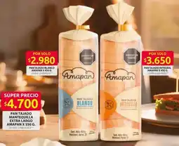 Ara Amapan pan tajado blanco oferta
