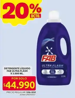 Ara Fab detergente liquido ultra flash oferta