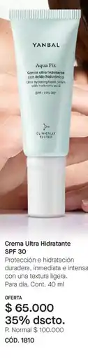Yanbal Yanbal crema ultra hidratante spf 30 oferta