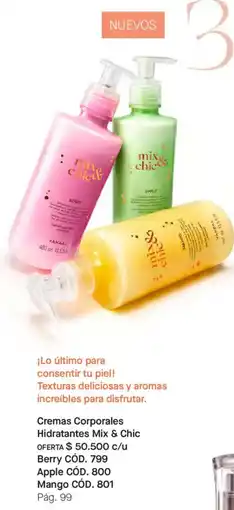 Yanbal Cremas Corporales Hidratantes Mix & Chic oferta