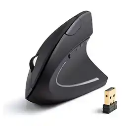 Falabella Mouse Vertical Inhalambrico Con 5 Botones Y Sensor Óptico 2400dpi Color Negro oferta
