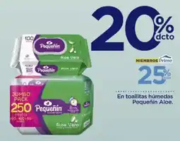 FarmaTodo Pequeñín toallitas húmedas Aloe oferta