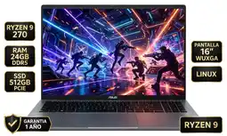 Falabella VIVOBOOK M3607HA AMD RYZEN 9 270, DDR5 24GB, SSD 512GB, PANTALLA 16" WUXGA, GRIS OSCURO oferta