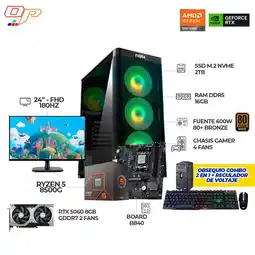Falabella COMPUTADOR GAMER R5 8500G+ RTX 5060 8GB+MONITOR 24 FHD 180HZ+RAM 16GB- SSD 2TB oferta