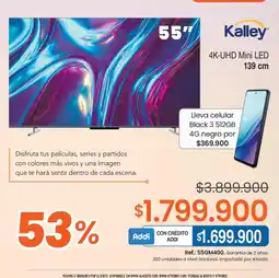 Ktronix Kalley 55" 4K-UHD Mini LED oferta